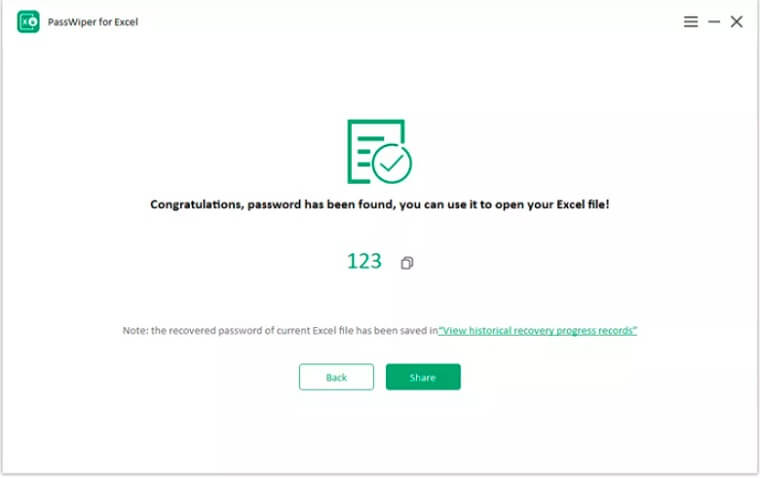 Recover Excel Password Using PassWiper for Excel